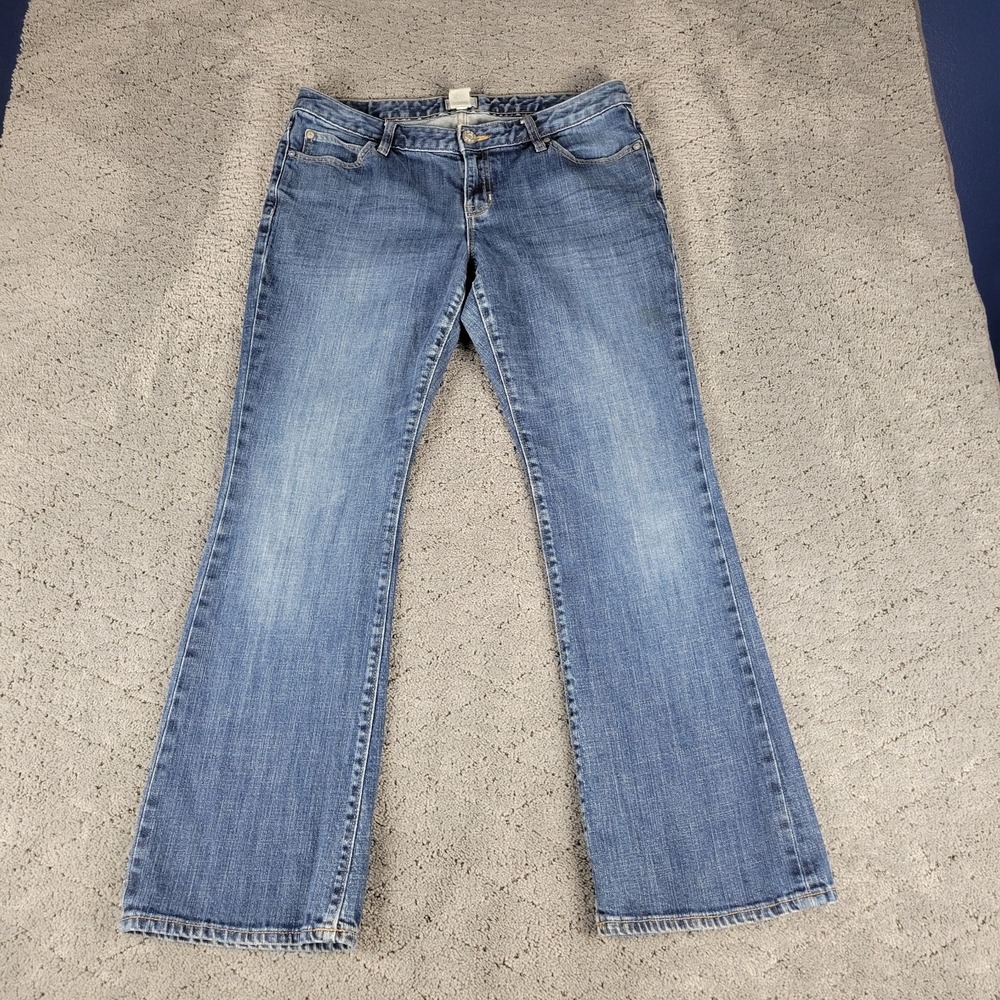 Gap Jeans Womens 10/30 Blue Curvy Flare Low Rise Medium Wash Denim